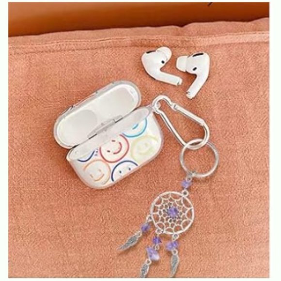 Dreamcatcher Keychain Crystal Glass Gemstone Feathers Silver Keyring Purple NEW - Picture 4 of 10